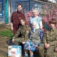 Ко Всероссийской акции «Поздравь ветерана» присоединились кадеты, Первичное отделение Движения Первых, Навигаторы Детства, педагоги МБОУ «СОШ № 4 г. Мамадыш»