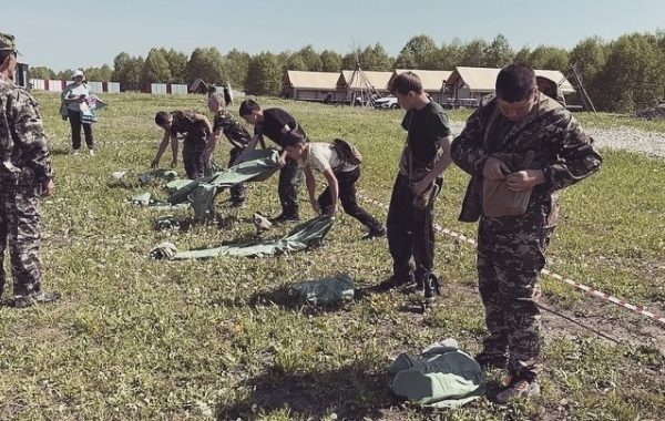 Учебные сборы по основам военной службы прошли в парке «КАРАСЬ» для восьмиклассников Мамадышского района