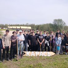 Юные эковолонтёры озеленили природно-туристический парк «КАРАСЬ»
