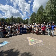 От теории к практике: в палаточном лагере «Интеллект» школьникам напомнили правила дорожного движения
