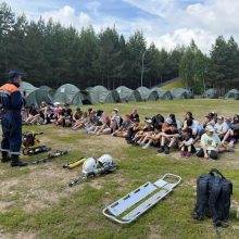 Спасатели Мамадышского района провели урок мужества для участников лагеря «Интеллект»